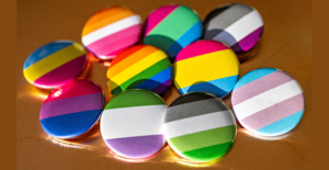 Lgbt coloured letters