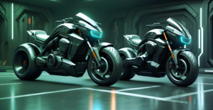 Futuristic bikes motorcycles