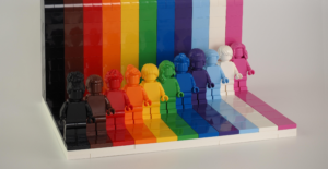 Lgbtqia+ coloured figures