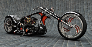 Lowrider motorcycle bricks bg