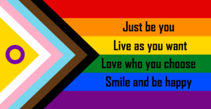 Pride new flag with text