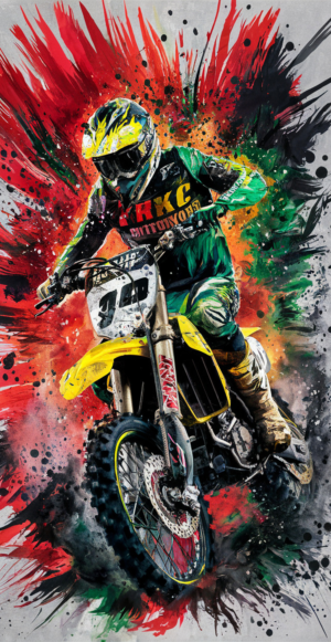 Paint ball coloured scrambler