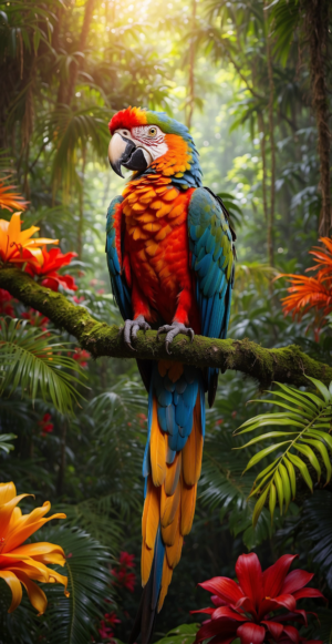 Jungle macaw