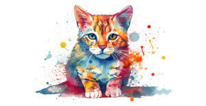 Cat 1 watercolour