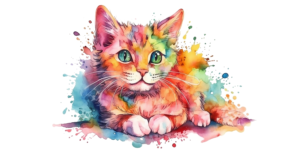 Cat 17 watercolour