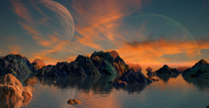 Unkown planet and moons